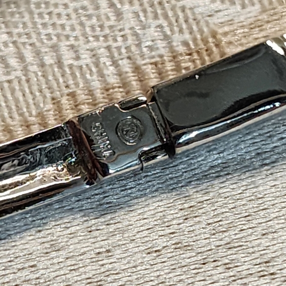 NAPIER Vintage 80s Silver Plated Rhinestone Bracelet - Picture 9 of 16